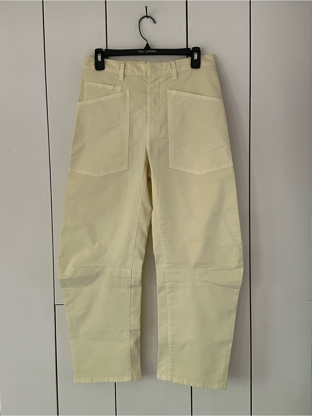 Nili Lotan Shon Pant in Butter Yellow Sz 00 NWT